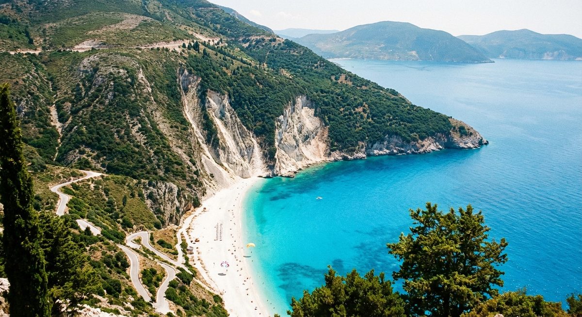 Kefalonia – Myrtos Beach und Captain Corellis Insel